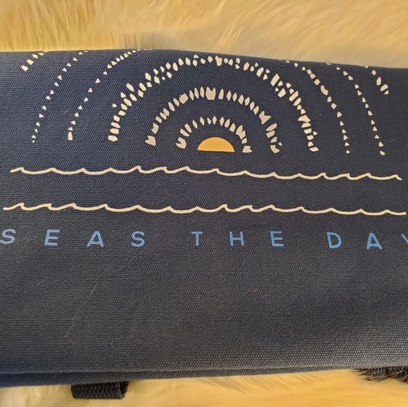 GAP "SEAS THE DAY" BLUE DENIM SHOPPING TOTE - Picture 4 of 7